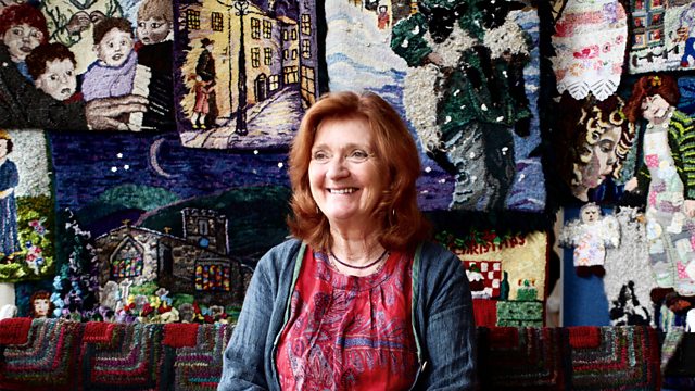 GeorgeJCooke's tweet photo. Wonderful Heather Ritchie @shadesofheather Hooky &amp; Proddy Rugmaker (and @HighamHall tutor) on BBC4 on Wed. 9pm MAmKE! Craft Britain https://t.co/lkMWbje5eo