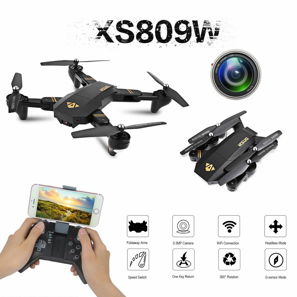 tianqu xs809w foldable rc quadcopter