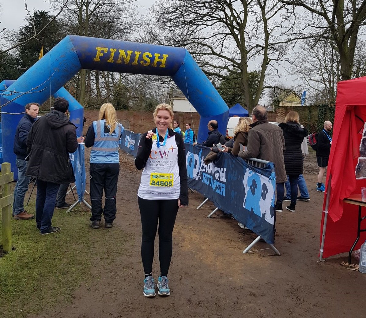 cwpluscharity's tweet image. A big shout out to our @WestMidHospital Starlight Ward Manager for completing the 10k #RoughRunner on Sunday! Christina made it over the finish line raising a grand total of £700 towards our #SunAndStarsAppeal 💪