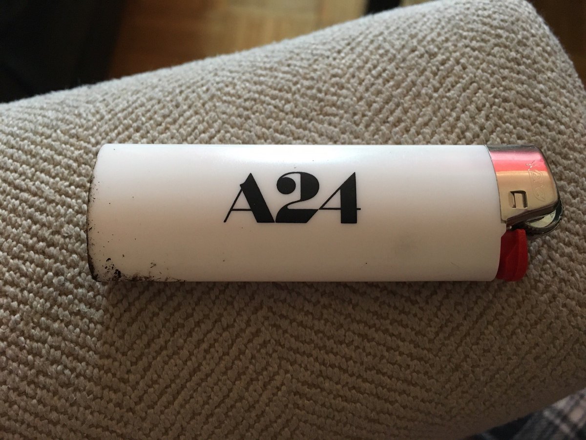 A24 on Twitter: "@intothecrevasse we made 300 white lighters then decided  on black only. the white A24 lighter is basically a four leaf clover." /  Twitter