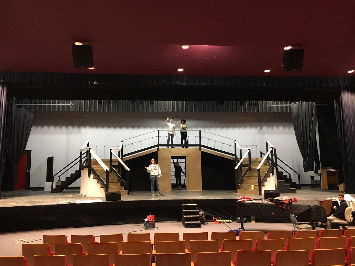 Sneak peek of the spring musical set!