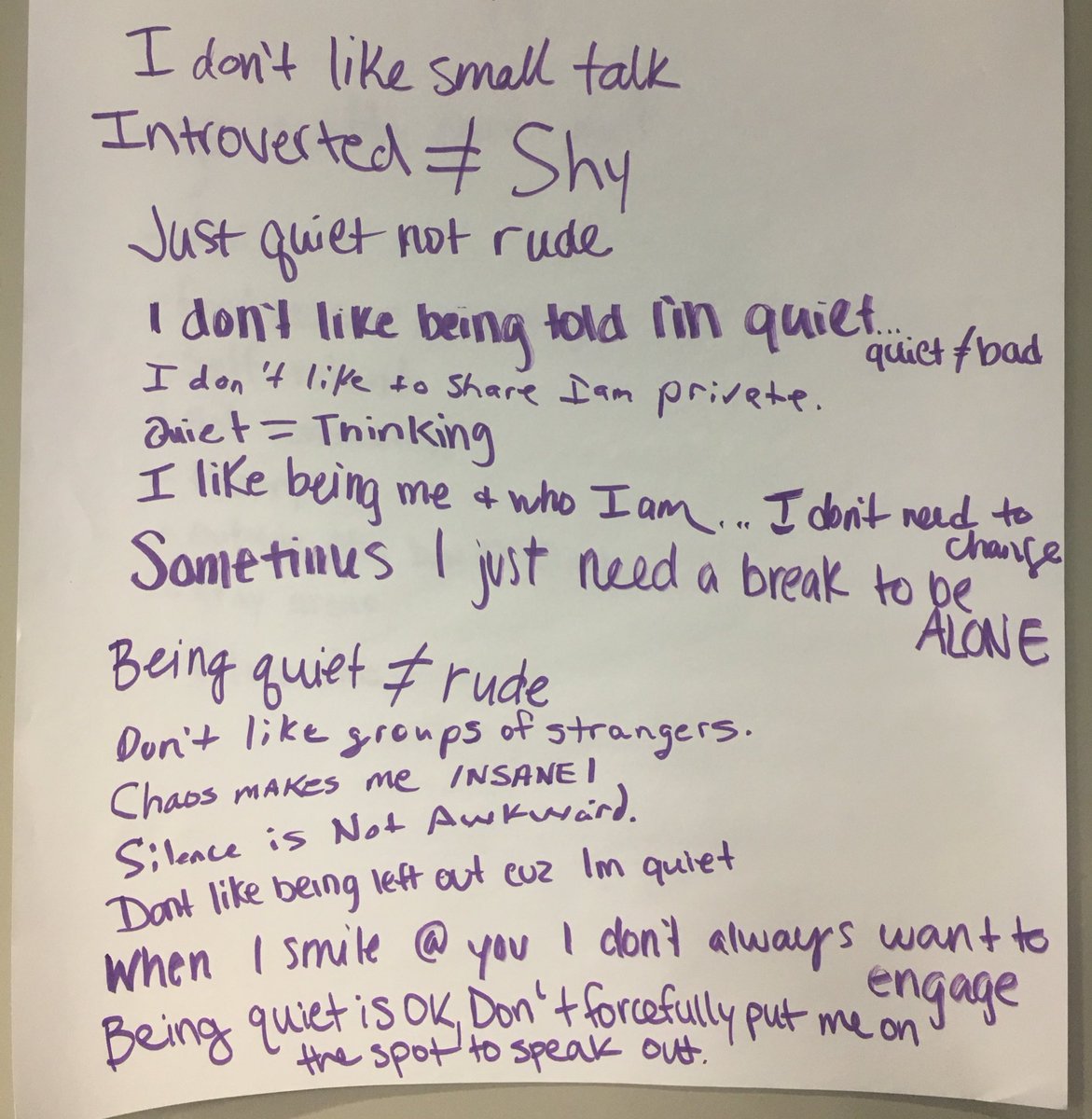 LizzyNation's tweet image. PSA to all you extroverts out there: here’s some things us introverts want you to know about us. 😊 #LEAPtraining #ISTJ