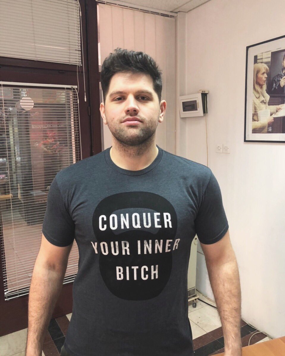 zordaan's tweet photo. Powerful t-shirt @joerogan #joeroganexperience #higherprimate #conqueryourinnerbitch https://t.co/QKle5o7Vh3