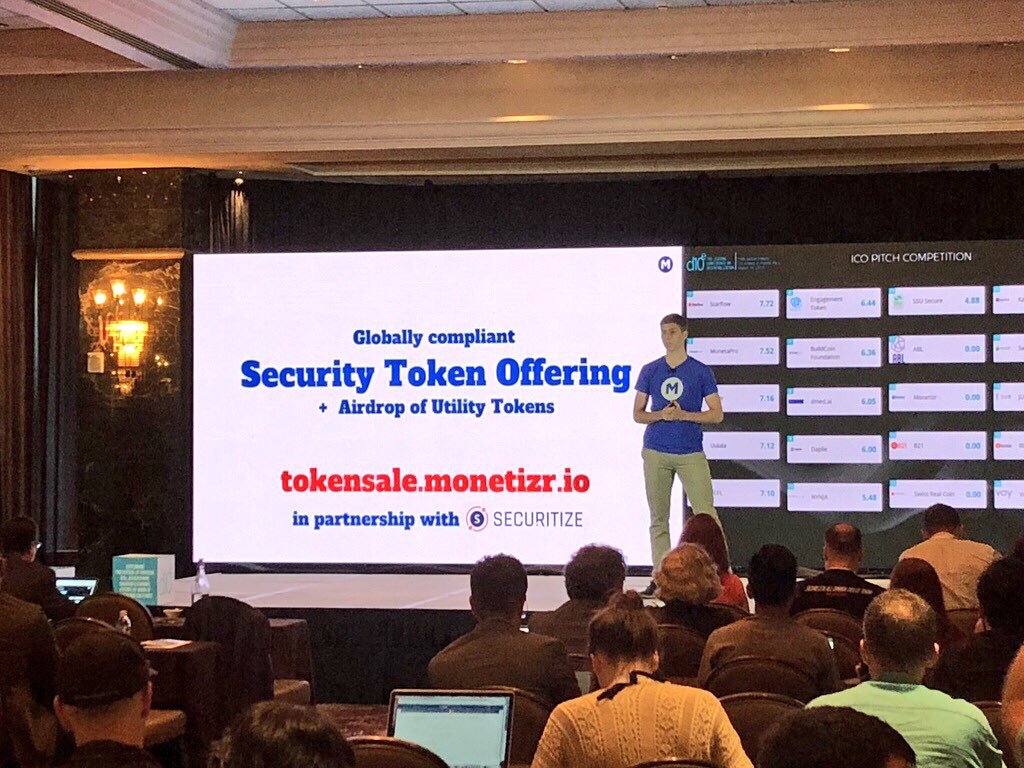 TheMonetizr's tweet image. A #tbt to that time @Skorovs did an incredible job pitching at @d10e_conference - shout out @securitize_io #d10e #restartweek #blockchainunbound #coinagenda #securitytoken #gaming #gamedev