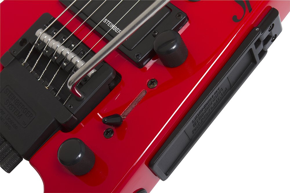 Steinberger's tweet photo. A closer look at the Steinberger GT-PRO Deluxe in Hot Rod Red. Learn more at: https://t.co/HxolXGojZb https://t.co/lwrymb6yWA