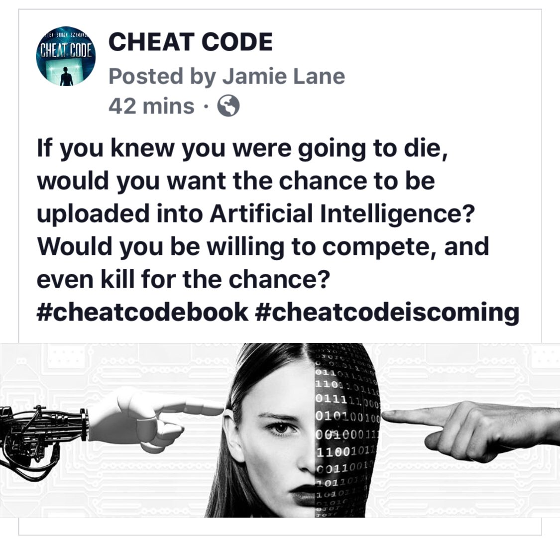 aftenbrook's tweet photo. Would you kill to live forever?
Would it count as murder if you’re inside a game?
#cheatcodebook
#cheatcode
#coveryourcode https://t.co/Ccr3GaMA1K