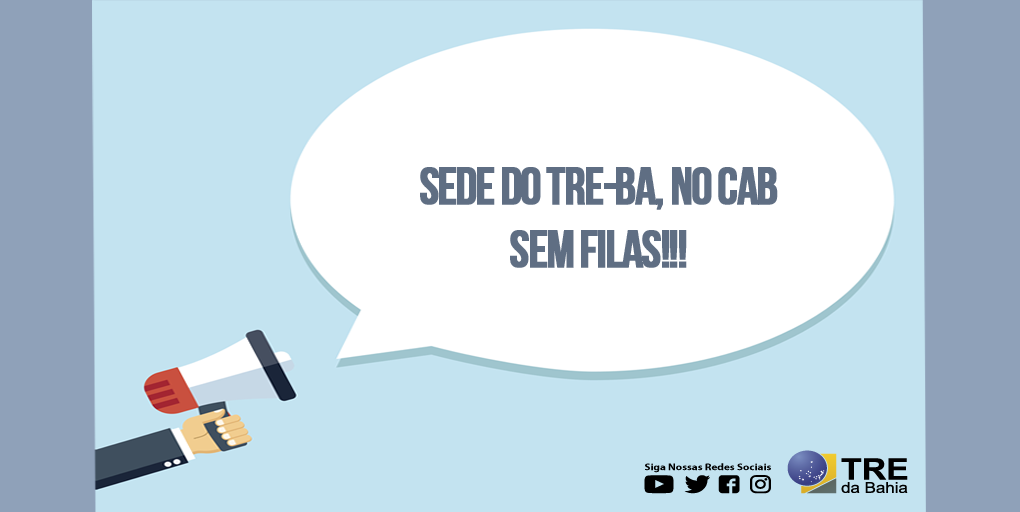 trebahia's tweet photo. 💡 Eleitora e Eleitor de Salvador, caso você não esteja conseguindo vagas para o atendimento agendamento, não fique comendo mosca e corre pra cá!
Funcionamos de Segunda à Sexta, das 8h às 18h e atendemos por ordem de chegada.
#treba #SemFilas #Regularizacao #Titulos #tse https://t.co/c4KQRFT2d7