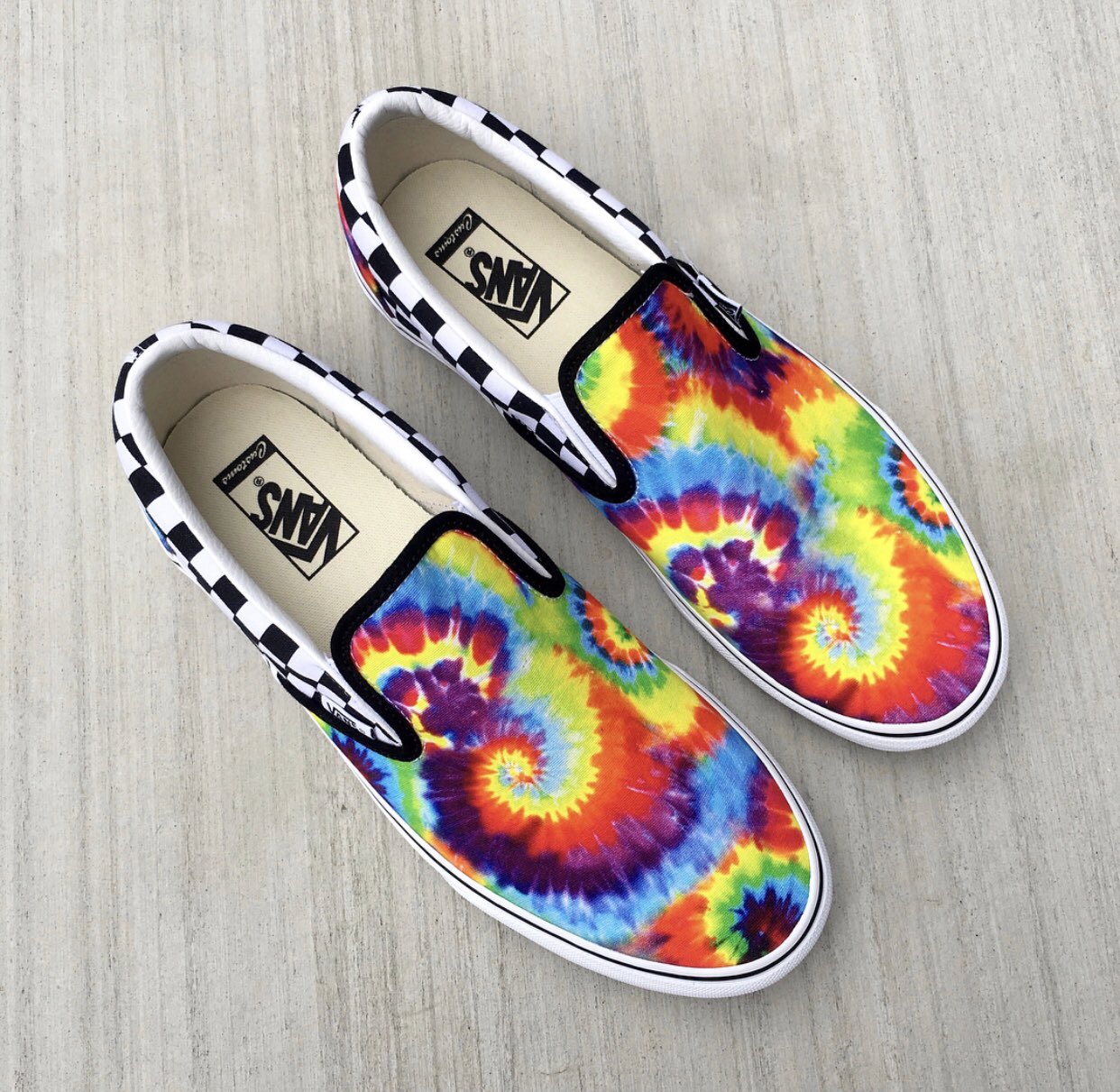 Custom tie sale dye vans