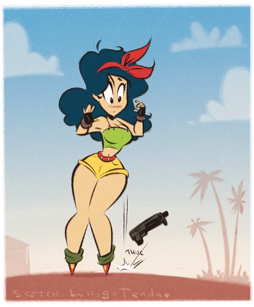 HugoTendaz's tweet photo. Sneezing time :)
#DragonBall #Launch #GoodLaunch #cartoony #pinup #cartoon #drawing #fanart #sketch #thick #curvy #anime #manga #sneeze https://t.co/N9LP755BOy