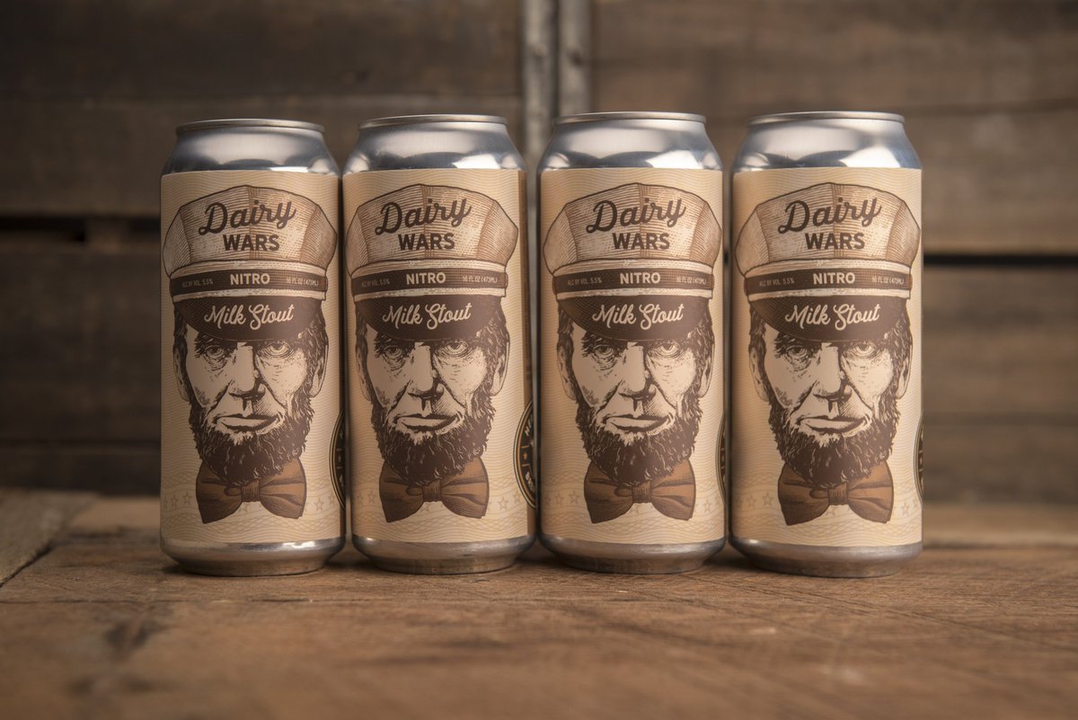 The Milkman has landed! Dairy Wars nitro milkstout is available in 16oz cans in the taproom today. Doors open at 5pm.