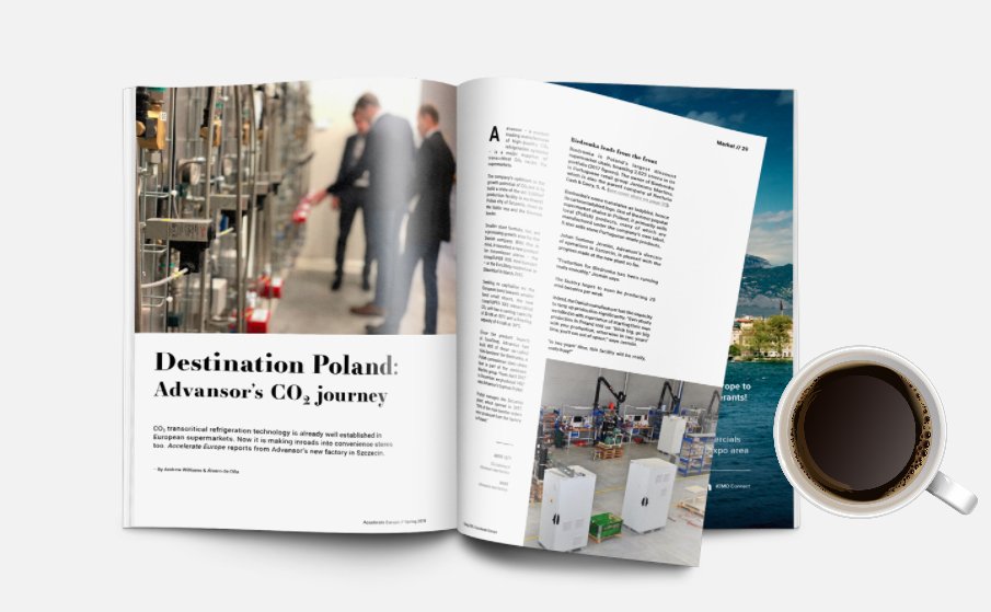Read all about the Advansor adventure in the latest issue of Accelerate magazine: issuu.com/shecco/docs/ae… #GoNatRefs #weheartco2 #advansor