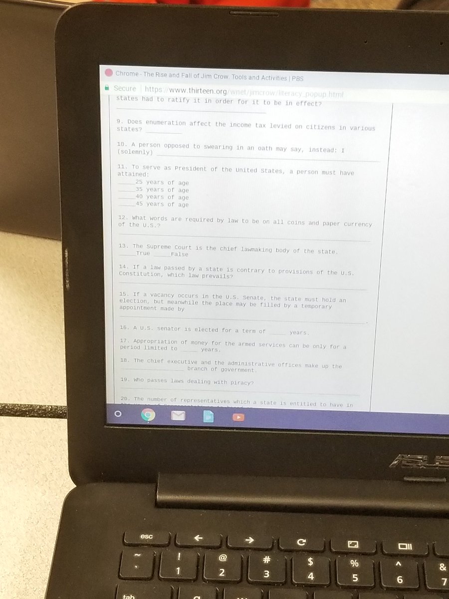 cathysmithmepo's tweet image. #mepoclassroom 
#jimcrowera
#literacytest
#studentsfailed