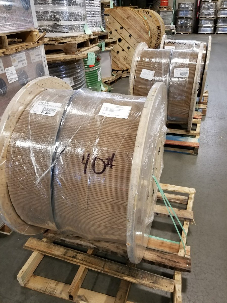 acewirecable's tweet photo. A few #reels of 14/10C #NJDOT #Cable ... #AceWire #wire #copper #buildingwire #skids #warehouse #electric #dot #njdeptoftransportation #thhn #xhhw #xlp #mcpcs #armoredcable #aluminum https://t.co/fF86dtIa77