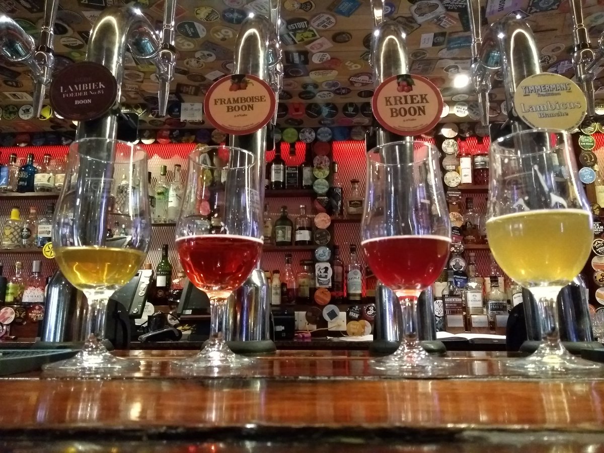 Some tasty lambic <a href="/AndyUsherAndCo/">Andrew Usher & Co.</a> today. 6 to choose from. Recommending the kriek!