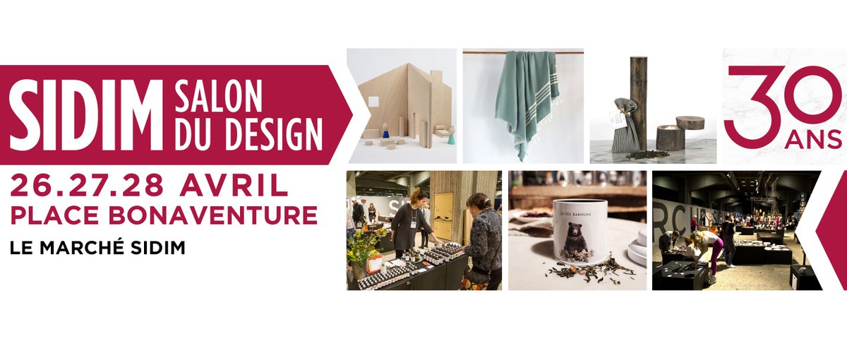 _INT_design's tweet image. Pour une troisième année, venez faire des trouvailles uniques grâce au MARCHÉ SIDIM! 

Du 26 au 28 avril prochain, découvrez quelque 250 produits conçus par plus de 50 designers et artisans québécois! 

Billetterie : sidim.com/billetterie/
