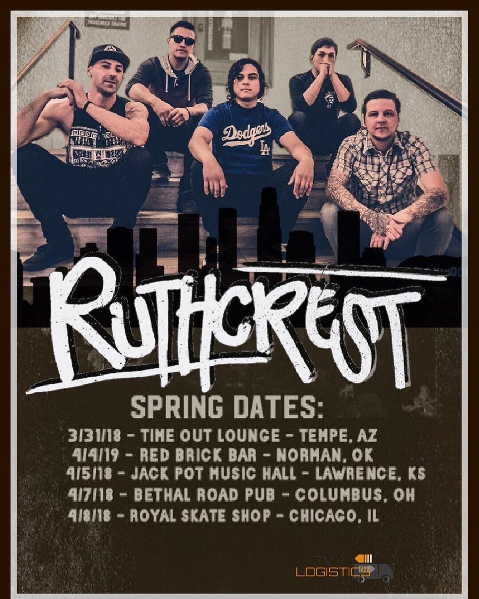 Ruthcrest's tweet photo. Hitting the road for some spring dates! Come have a beer with us and sing along! ❤
#Ruthcrest #SpringDates #PopPunk https://t.co/eaO5VVENqa