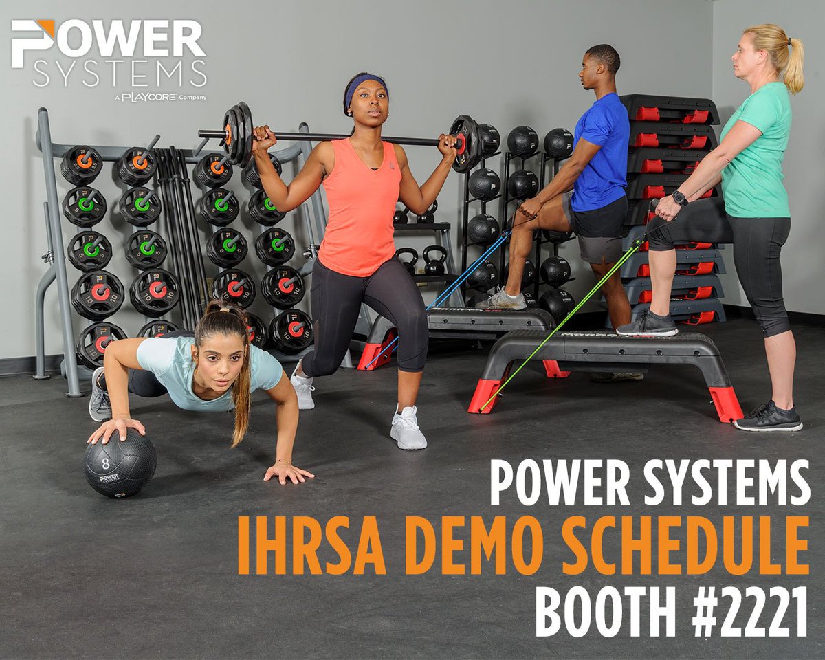 PowerSystemsInc's tweet photo. Our IHRSA 2018 booth schedule is LIVE! Be sure to check out all the product demos we have planned!
https://t.co/SvtB4ZeMhW
.
.
.
.
#poweryour #teampowersystems #dowork #poweryourpotential #fitness #train #grind #fitspo #getfit #training #peakperformance #FitFam
#IHRSA #IHRSA2018 https://t.co/W6uZidmhHZ