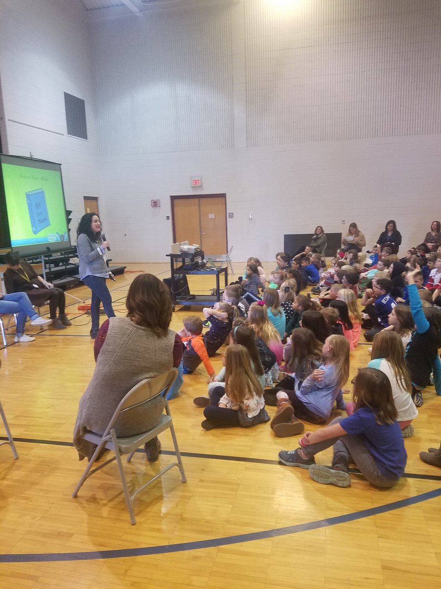 MillCreekReads's tweet photo. Thank you to @SarahMlynowski ,@LaurenMyracle, and @emilyjenkins for an outstanding author visit yesterday. We loved hearing about the writing process and all your books.  Our hold list is filled with students wanting Upside-Down Magic! https://t.co/pwkzMoGu8U