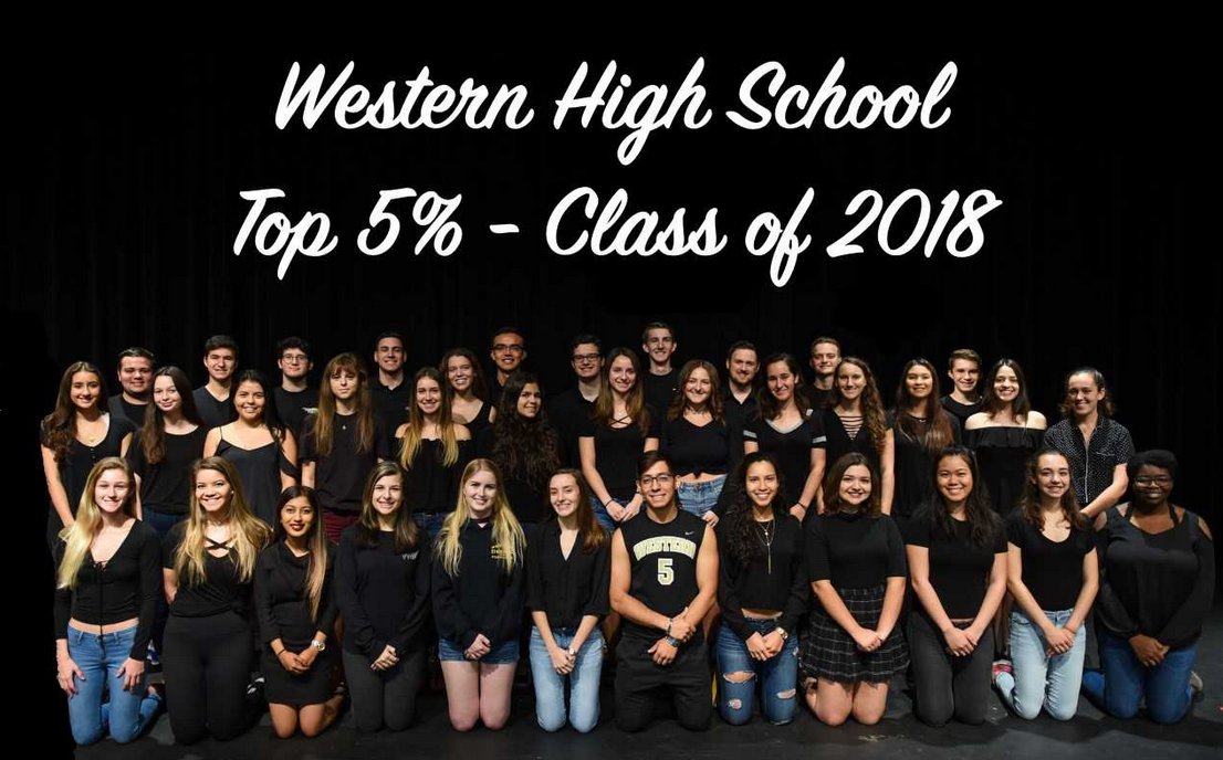 Let's here it for Western High School's Top 5% for the Class of 2018!
#WildcatPride #SmartyCats