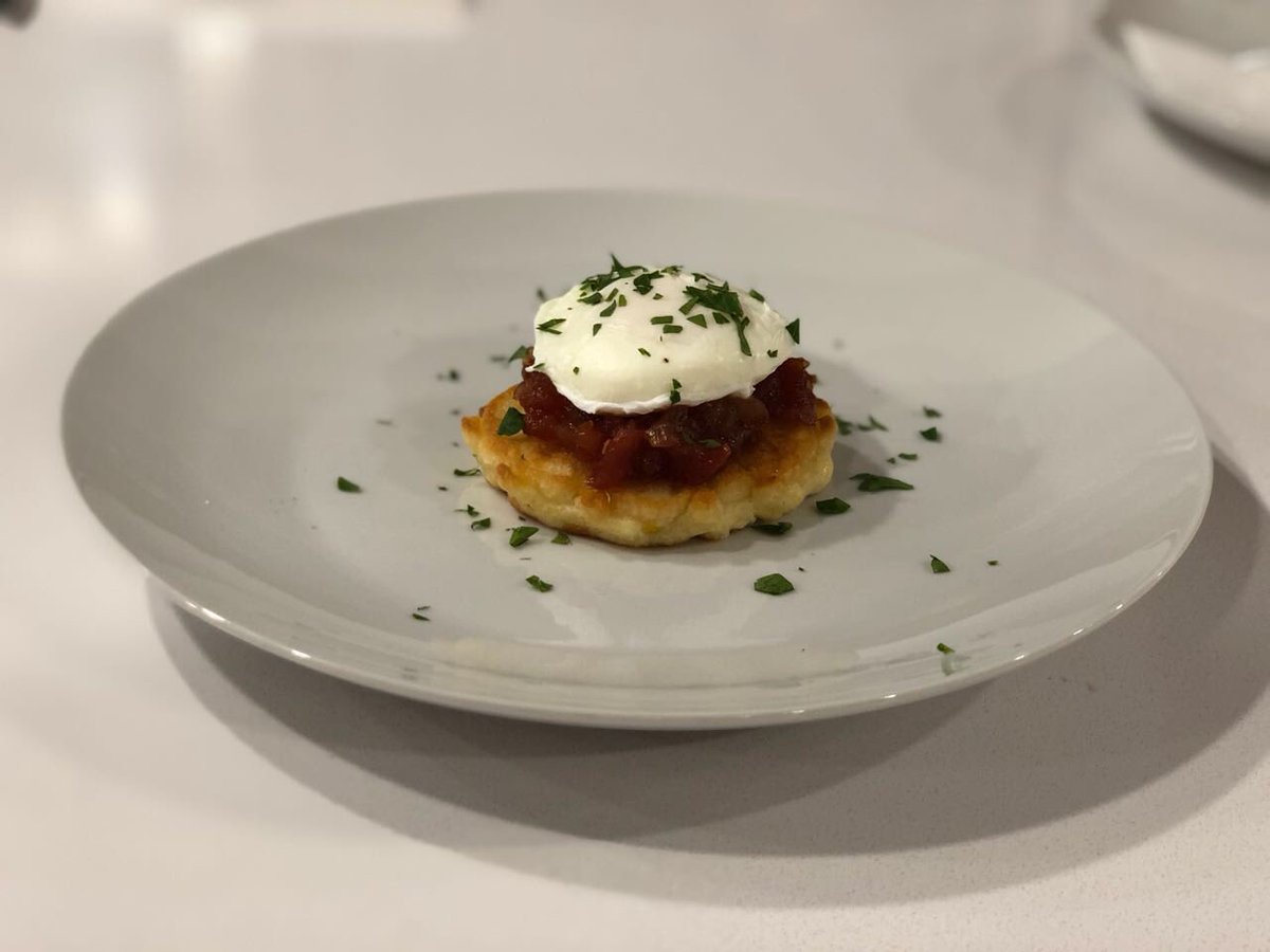 Woolworths Sa On Twitter A David Higgs Treat Corn Fritter With A Tomato Chutney And A Poached Egg Healthyfoodstudio