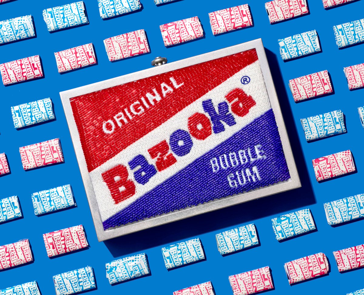 RealBazookaJoe's tweet photo. Thanks @alexa_nypost for the shout-out! This @aliceandolivia beaded #Bazooka Bubble Gum clutch takes sweet-styling to a whole new level! #BubbleGum #Fashion
📷 Credit: @marshalltroy @alexa_nypost @aliceandolivia @anahitaglitters https://t.co/oIAcawRBi7