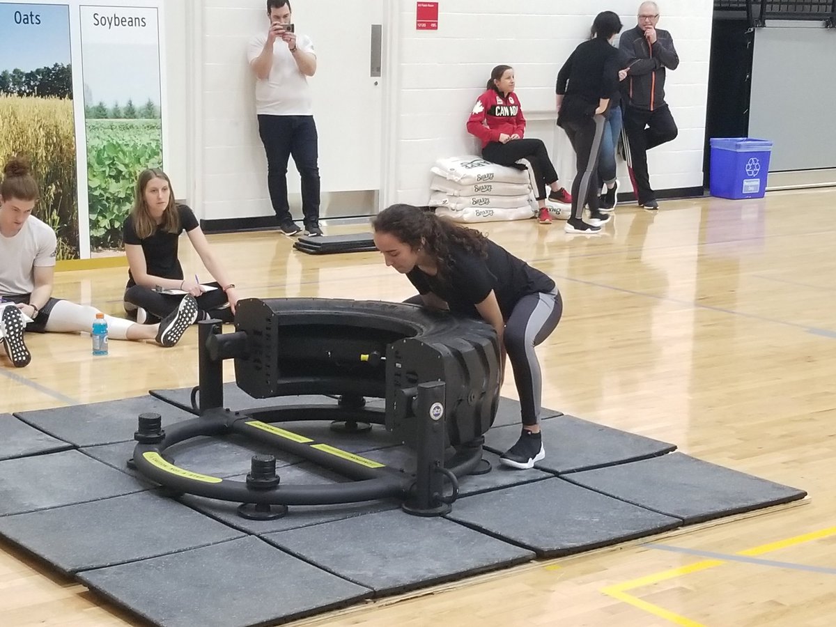 OUAsport's tweet photo. 💪 with 🌾 | Event 7
Tire Flip
#TrainWithGrains https://t.co/P8cmT8671g