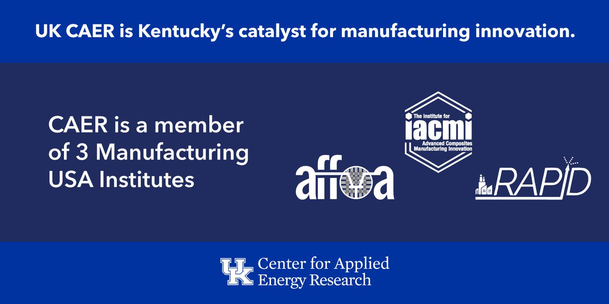 UK Center for Applied Energy Research (@ukcaer) on Twitter photo <a href="/UKCAER/">UK Center for Applied Energy Research</a>'s materials and process research is advancing Kentucky's reputation as a home to manufacturing innovation. <a href="/UKCAER/">UK Center for Applied Energy Research</a>'s materials and process research is advancing Kentucky's reputation as a home to manufacturing innovation.