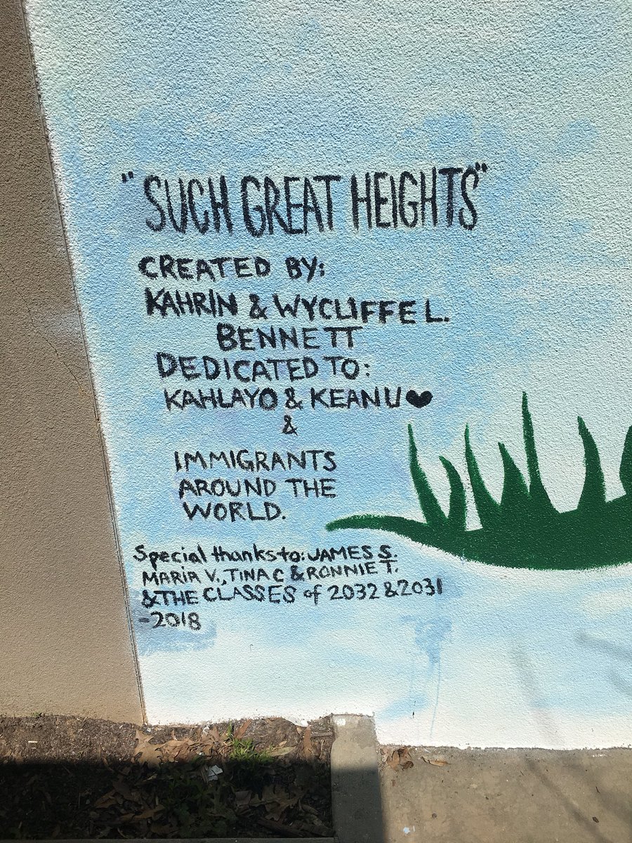 clacktos's tweet image. Unveiling of our mural today! What a phenomenal addition to our playground @AISLearns