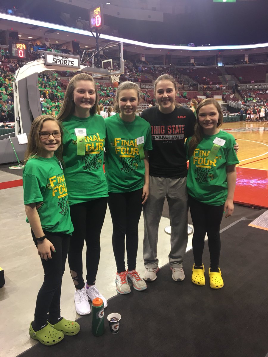 OSUWBBManagers's tweet photo. We loved the energy from @ottovilleschool managers today! Check out their shoe game.. maybe we should join the trend 🤔 #Crocs4Ever https://t.co/JwYvKbqDSs