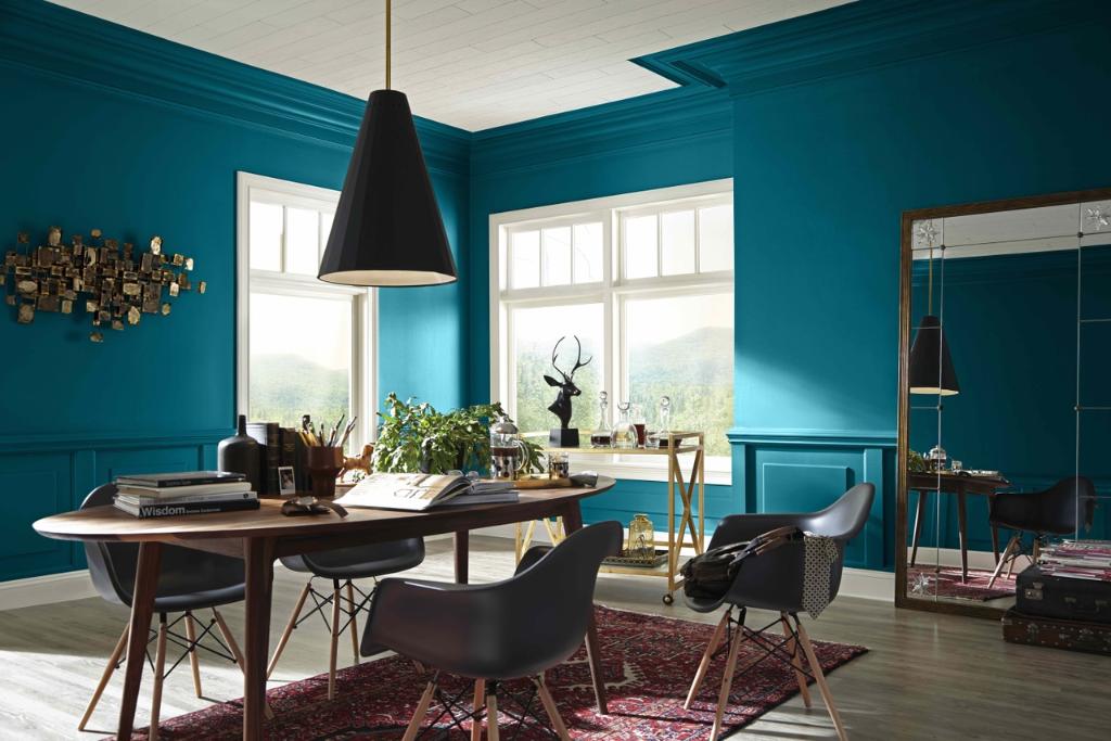 KPowersCompany's tweet photo. Sherwin William’s color of the year ‘Oceanside’ adds a coastal elegance to any room. https://t.co/NjTm74th7H https://t.co/TVPYOskmI7