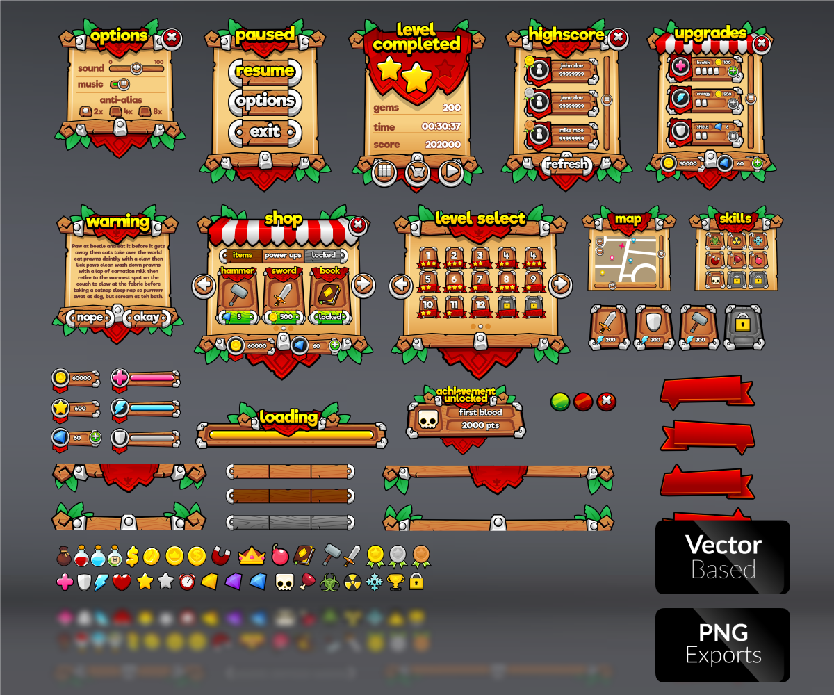 GameArtPartners's tweet photo. Brand spanking new GUI set from one of our best selling artists... https://t.co/qIppF3erSX  Only 14.99! https://t.co/7bcLbycOMn