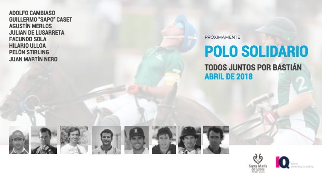 Se viene el #POLOSOLIDARIO 
<a href="/sapocaset/">Sapo</a> <a href="/CasetGuillermo/">Guillermo</a> <a href="/ACambiasoOK/">Adolfito cambiaso</a> <a href="/Pololine/">PoloLine</a> <a href="/iqcons/">IQ Sports Mkt</a> <a href="/asocdepolo/">Asoc. Arg. de Polo</a>