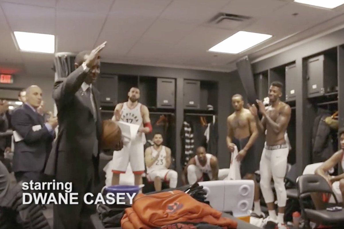 blogTO's tweet photo. Someone remade The Office theme with the #Toronto Raptors https://t.co/dPBbeOw3WG #WeTheNorth https://t.co/JmF7d5Z52H