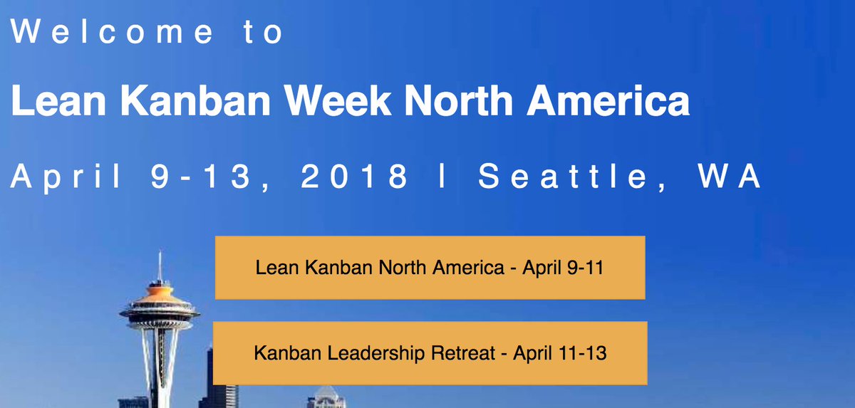 What does "Do More with Kanban" mean to you?
♦ Break out of chaos and get in control ♦
♦ Know when and where to improve ♦
♦ Extend Kanban enterprise-wide ♦
♦ Kanban-ize your portfolio ♦

Learn this and much more at the Lean Kanban conference!

ow.ly/5jRc30iY8Du