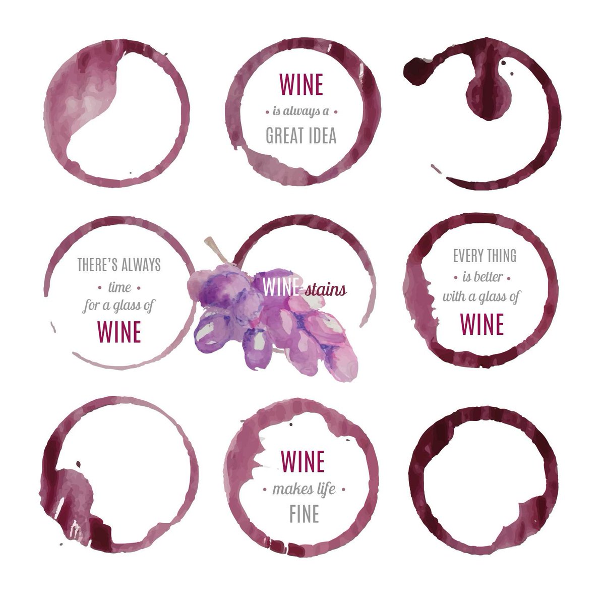 Sometimes #creativity can be called #winestains! #wine #graphics #grapes #sonomachat #winering #finewine #winecolor #grapevine