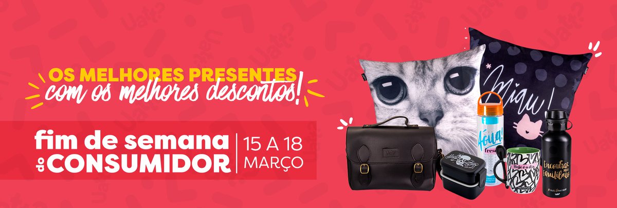 É HOJE!
O #DiaDoConsumidor chegou e o nosso site tem MUITOS descontos para você, são presentes com até 60%! Mas corre que é só até domingo e essa é só uma amostrinha do que tem por lá! Aproveite. ❤️ #Uatt #Presentes #UattLovers
uatt.com.br/dia-consumidor