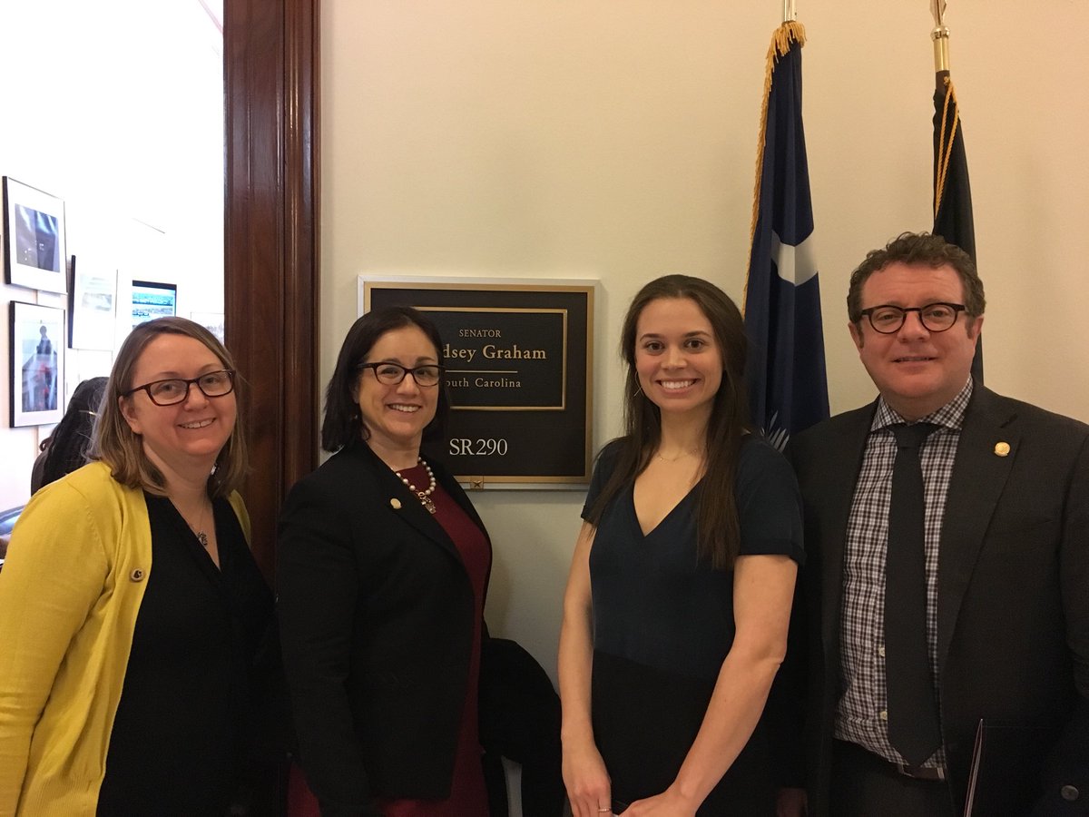 Thank you Adair and Nick <a href="/GrahamBlog/">Lindsey Graham</a> for meeting with <a href="/ASH_hematology/">ASH</a> supporting our efforts in #sicklecell including support for #cdc and #hrsa and everything we do in SC. #ConquerSCD #muscsicklestrong #sc2 sc2.org