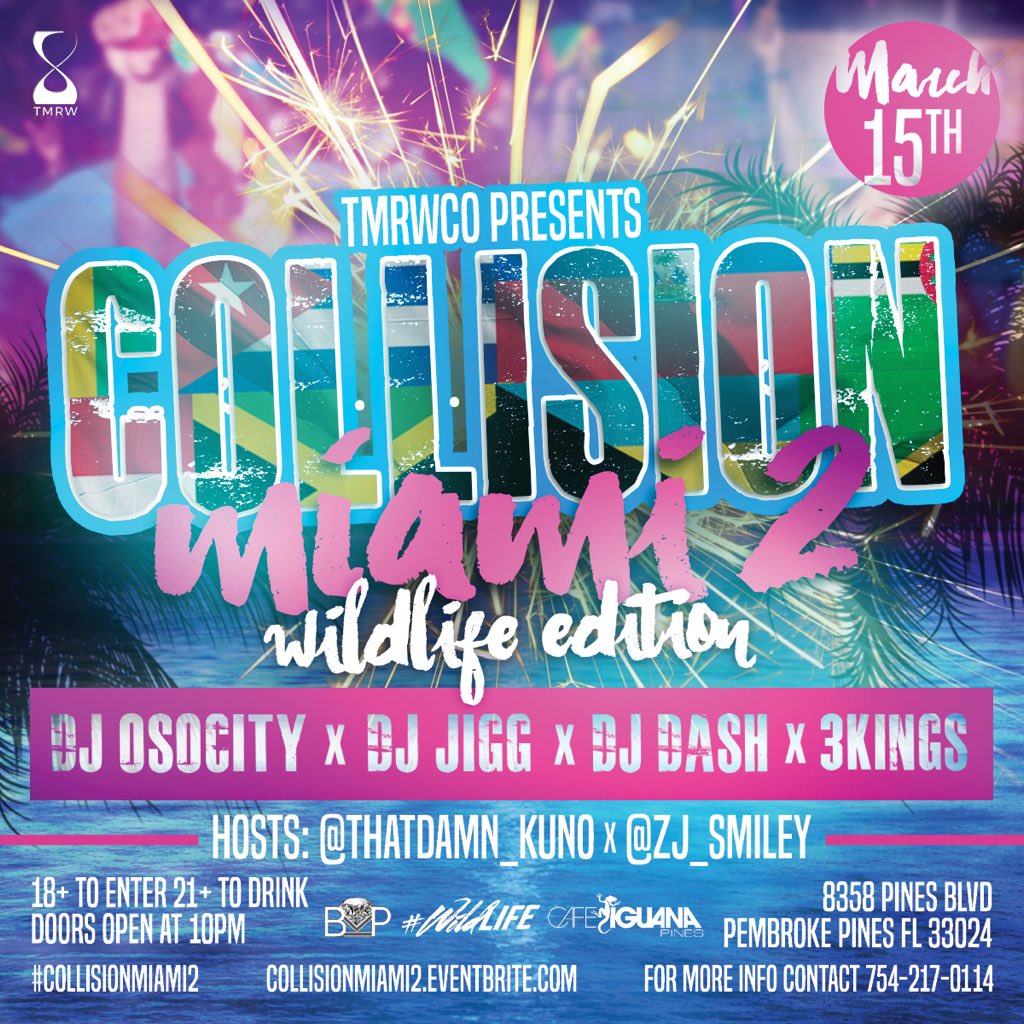 DJigg_'s tweet photo. Back at it again!!!! Live at #CollisionMiami2 tonight !!! https://t.co/6SwS6UxITf