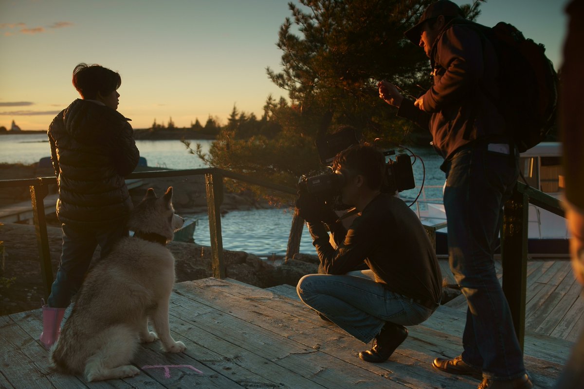 For your #TBT: A #BTS still of the filming of Blood Honey!