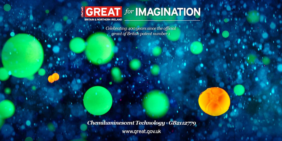 Countdown to the GREAT Festival of Innovation - 50 images in 50 days inspired by British patents.
No 5: new generation of light-emitting biochemical tests, invented by <a href="/cardiffuni/">Cardiff University</a> scientists, used worldwide in clinical diagnostic tests. #GREATInnovation great.gov.uk/innovation