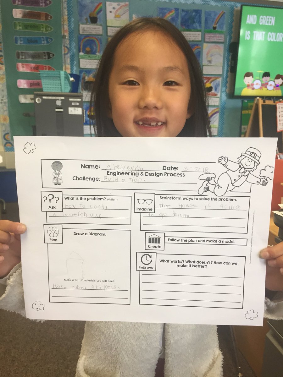 JillCarlson19's tweet photo. STEAM  Engineering &amp; Design challenge - Leprechaun traps - First Grade fun! #carltonusd #USDlearns https://t.co/ff4MhE1yFs