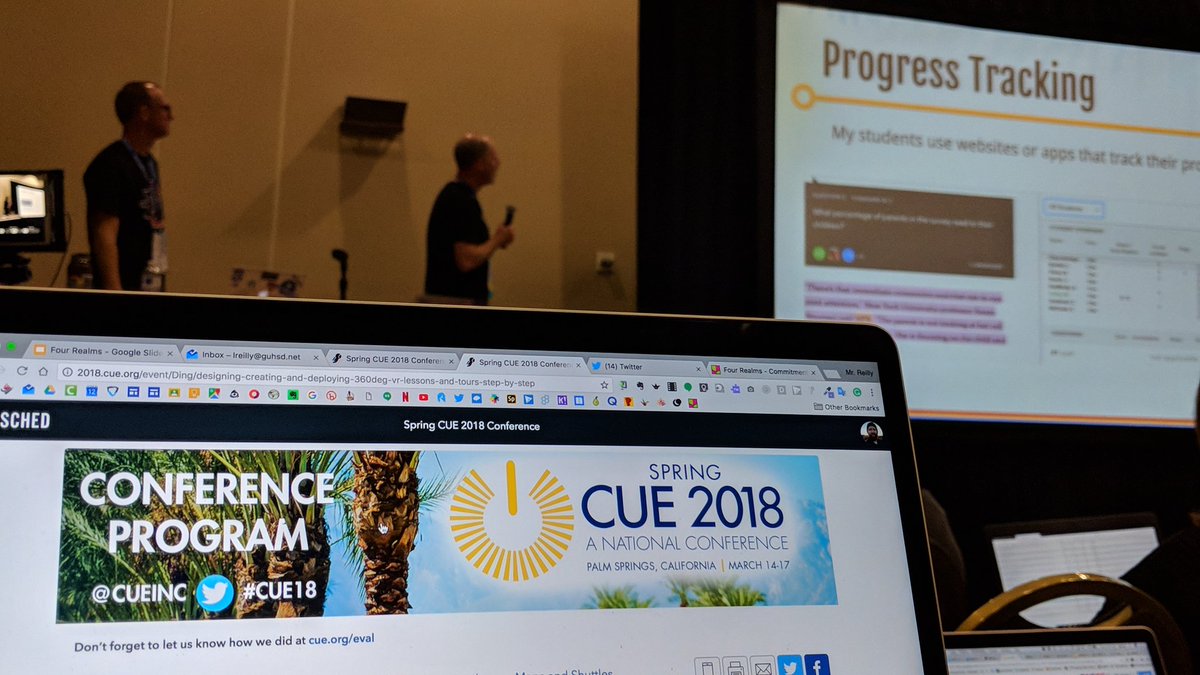 SHSmediaTeam's tweet photo. Getting inspired at #cue18 @danmcdowell @reubenhoffman https://t.co/hOkEHJDGRv