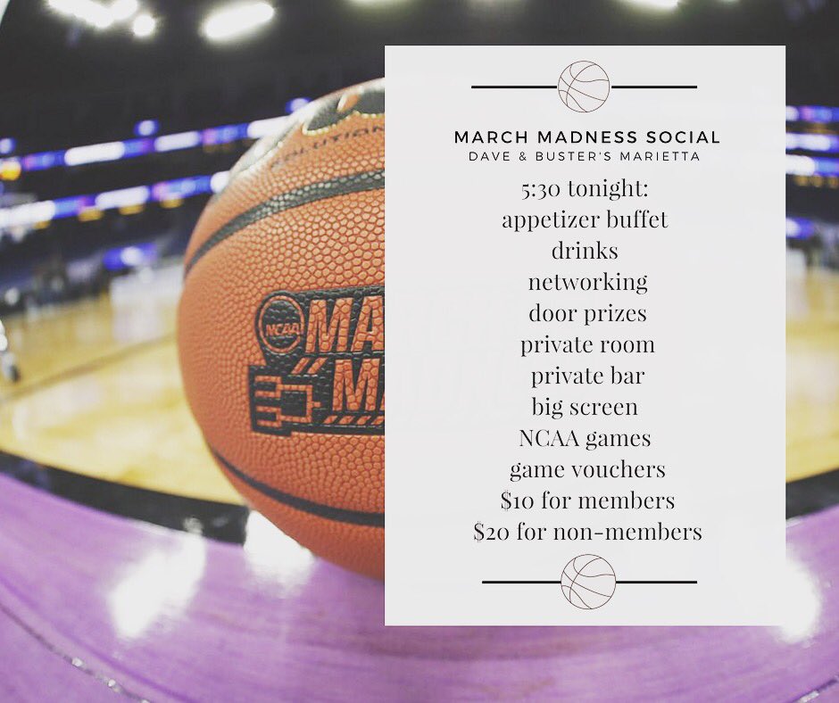 Cobb_YP's tweet photo. Come for the games, stay for the games! #marchmadness #daveandbusters #ncaa #marietta #gamevouchers #buffet #bar #privateroom #networking #youngprofessionals #cobbcountyo https://t.co/W3L4lVTRb5