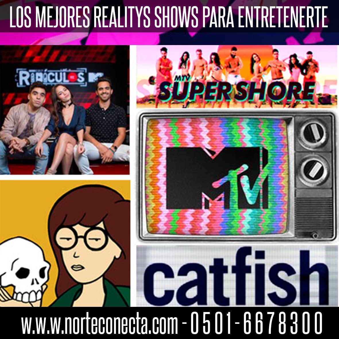 Siempre pensando en ti, no te pierdas la programación que <a href="/MTVLA/">MTVLA</a> tiene para ofrecerte, distráete viendo los realitys shows más entretenidos de la TV. SUSCRÍBETE y pásala bien en tus ratos libres.

facebook.com/norteconectaof…
norteconecta.com