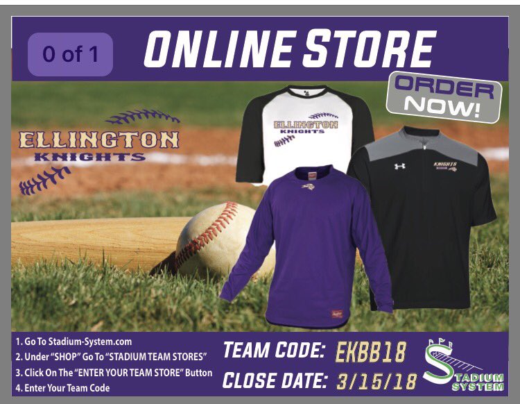 Get your gear! Store is open until Monday