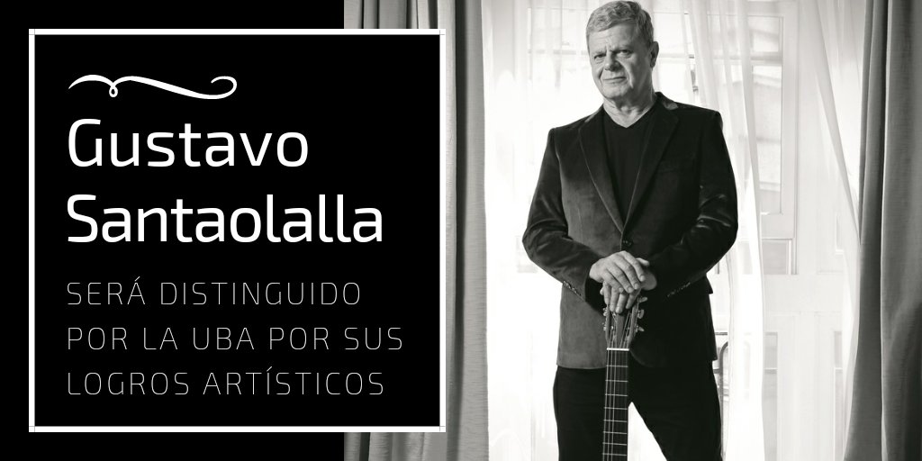 Por su recorrido, obra, y por representar la música argentina en el mundo, #GustavoSantaolalla será distinguido con el título de profesor honorario en la Universidad de Buenos Aires.