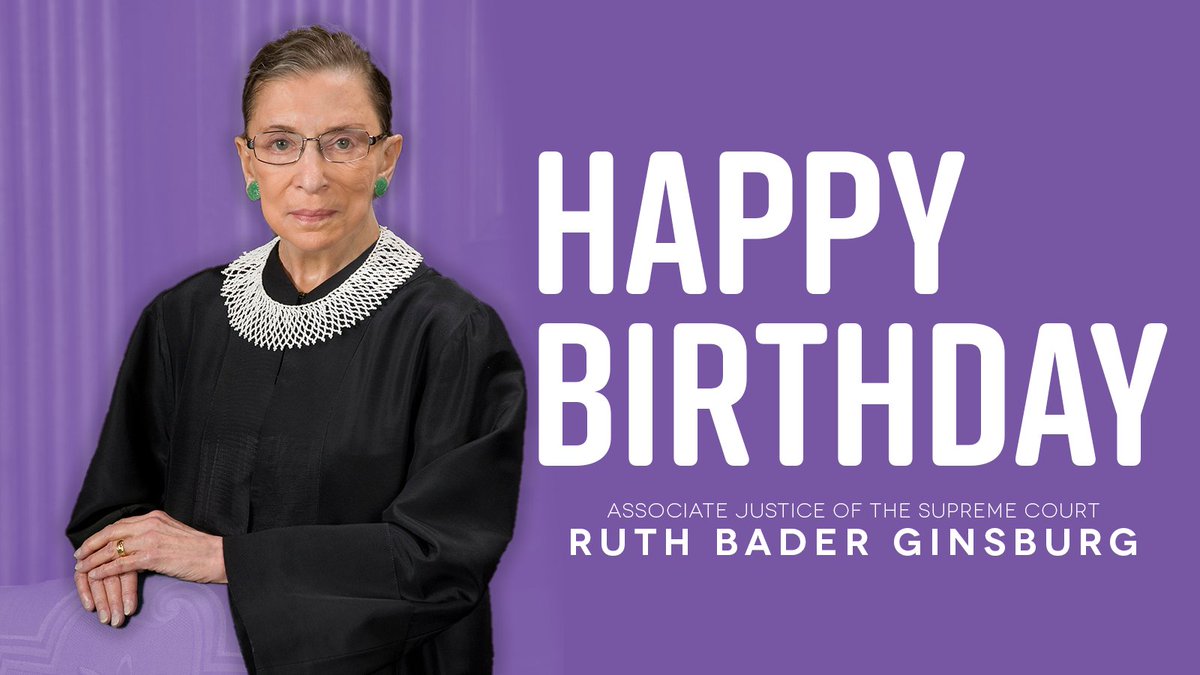 HouseDemocrats's tweet image. Happy Birthday to the incomparable Justice Ruth Bader Ginsburg!  #NotoriousRBG #RBG