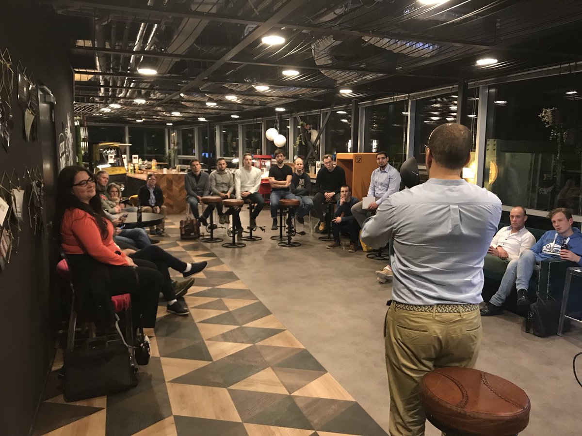AWesbuer's tweet photo. AR Meetup in full swing @rent24coworking Amsterdam Bridge Building https://t.co/jeiHKN0xuk