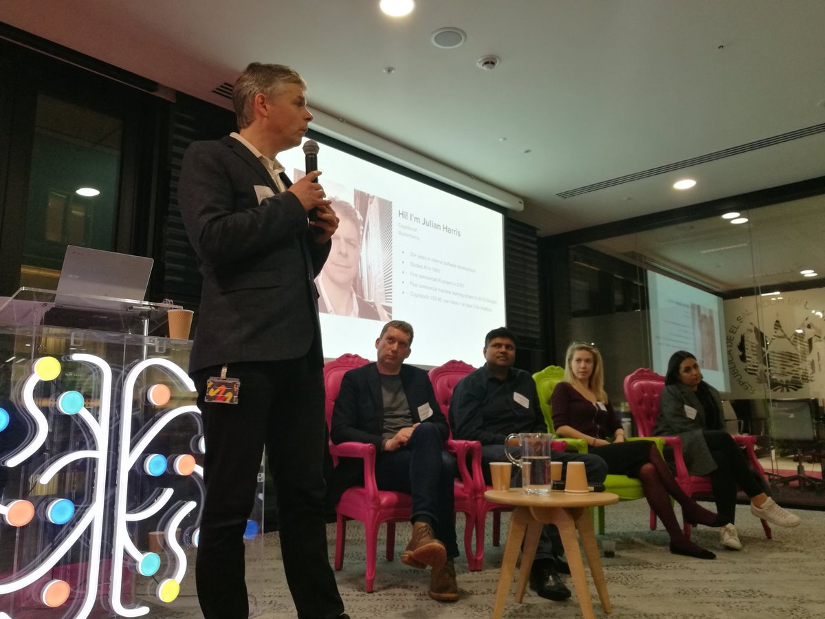 elliotthasfun's tweet photo. Apparently @julianharris got a haircut 😂😂😂🔥🔥
Kicking off @cognition_x #chatbotsuccess #aiandbeers https://t.co/5sb3L01k7J
