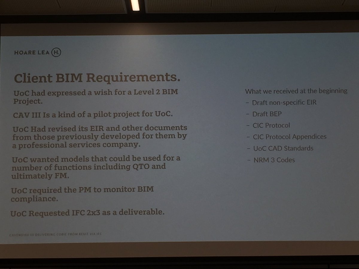 What the clients #BIM requirements were and what was delivered to <a href="/BIM_Monkey/">Grayham Roper</a> at <a href="/hoarelea/">Hoare Lea</a> <a href="/BIMregOX/">BIM Regions - Oxford</a>
